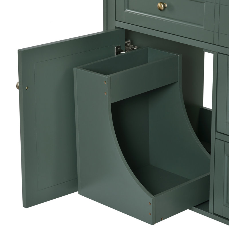 30'' Bathroom Vanity, With 2 Drawers And Tip-out Drawer. Modern Design, Functional. Materials Vanity - With Drawers, Drawer For Essentials