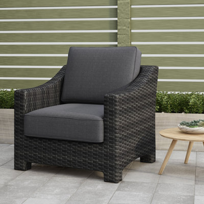 Fauteuil club avec coussin Donley