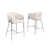 Cream Seat/Silver Frame