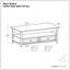 Table basse à plateau relevable en bois massif avec rangement caché, 2 tiroirs et tablette ouverte Warm Shaker