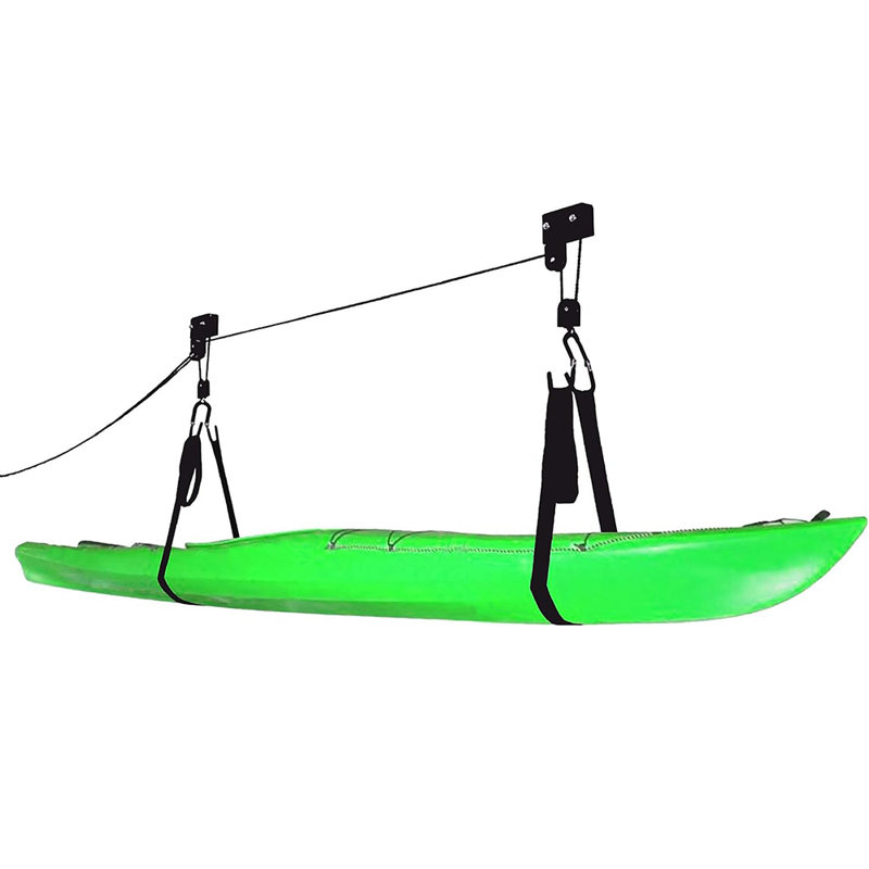 Palan de rangement pour kayaks - Système de poulie aérienne d'une capacité de 125 lb pour les canots, les vélos et les échelles