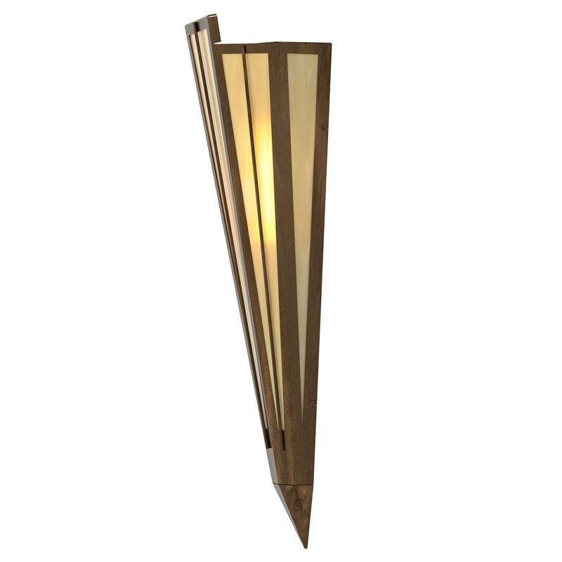 1 - Light Flush Mounted Sconce, Antique Copper, Beige, Idalight