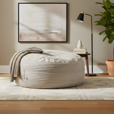 Sealy® Bala 5ft Faux Fur Foam Bean Bag - Taupe