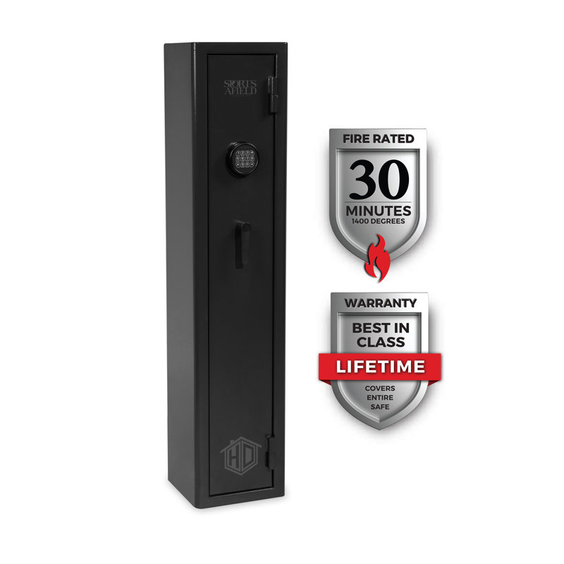 Home Defense Series 4-Gun Fire Rated Safe with Electronic Lock