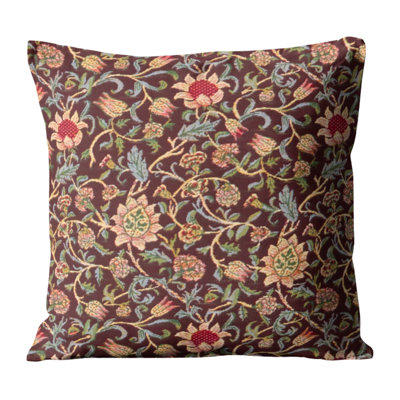 Evenlode Damson Cushion with Feather Filler 