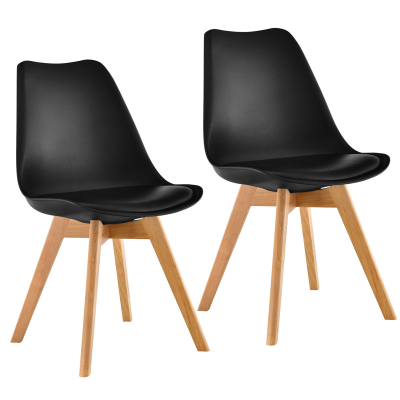 Elmsall Upholstered Dining Chair, Black