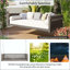 Balancelle de jardin simple minimaliste avec structure en bois d'acacia et design incliné - gris-129584780