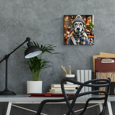 «Hipster Dog - Dalmatian» par Rey Klimt, art mural en verre acrylique