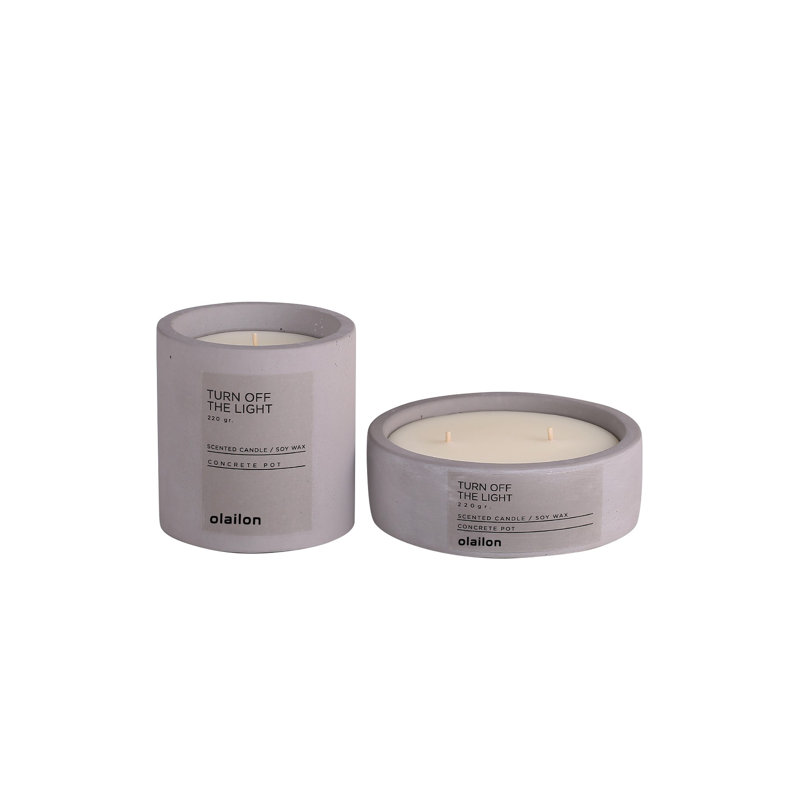 Candly Scented Tumbler Candle with Concrete Holder