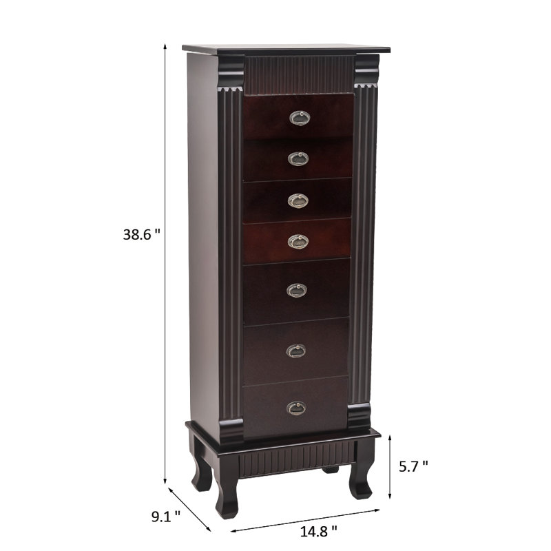 Armoire pour bijoux avec miroir Garofalo