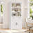 71.7" Bookcase With Open Shelves And Drawers-2095070399