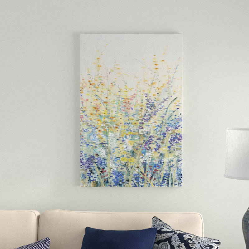 Wildflower Panel I by Timothy O' Toole - Wrapped Canvas Painting Print, 91cm H x 61cm W, Wrapped Canvas