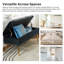 Banc de rangement rembourré en velours Kajana-1706549176