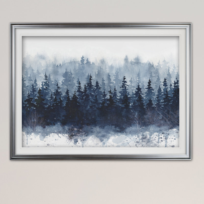 Reproduction sur toile « Forest » Arenado, Impression encadrée, H 12 po x l 16 po, Argent