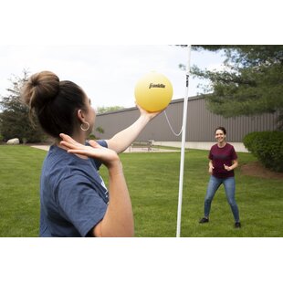 GoSports Tetherball and Rope Set, Full Size Backyard Outdoor Tetherball -  Universally Compatible Tetherball Replacement