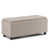 Tissu en polyester naturel d'aspect lin