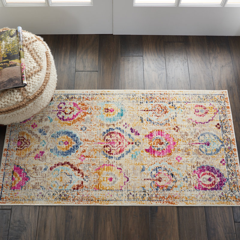 Erinn Oriental Area Rug, Rectangle 61 x 122cm