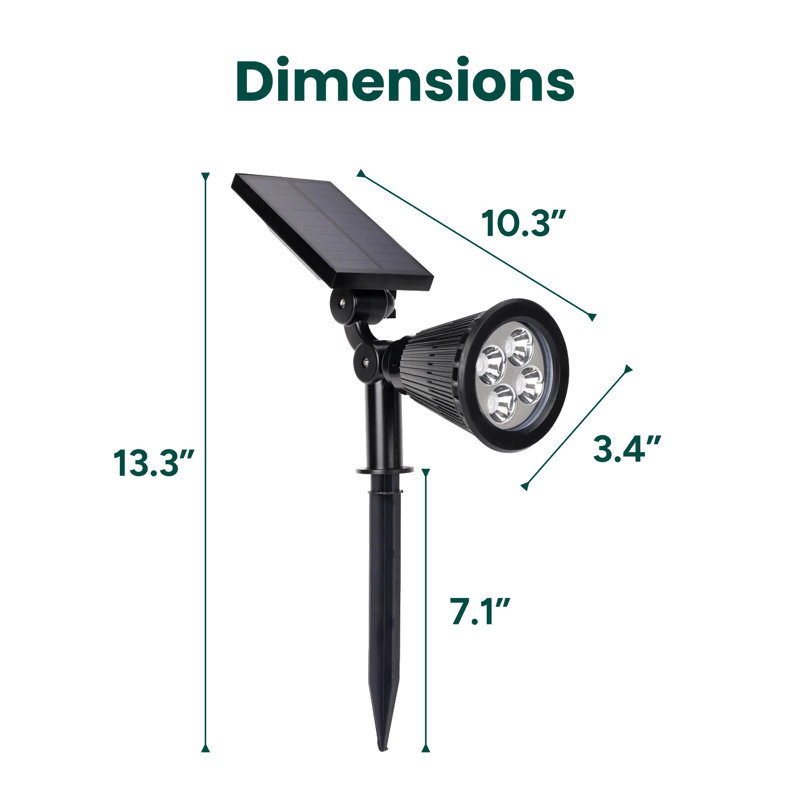 Outdoor Solar Adjustable Landscape LED Spot Lights