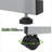 Lachus Craft and Drawing Station, Transparent Tempered Glass Top Drafting Table with Dual Drawers