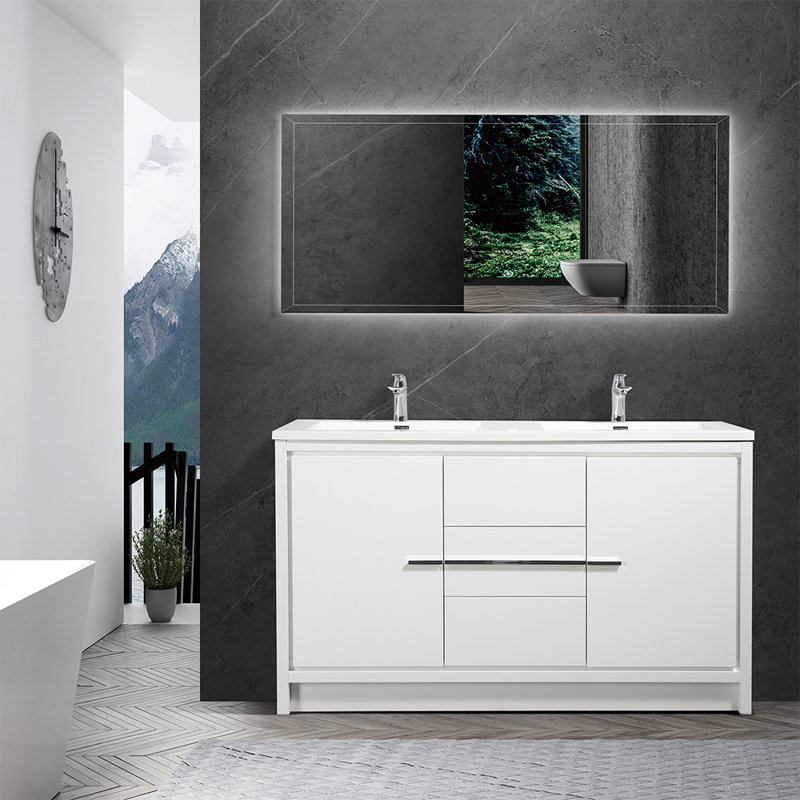 Ensemble de meuble-lavabo double 60" Morghan