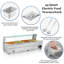 Chauffe-plat commercial à 4 plaques, 4 * 12 pte 110v 1500w Chauffe-plat électrique à vapeur en acier inoxydable avec casseroles de grande capacité pour la restauration et les réceptions