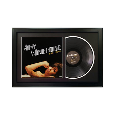 Amy Winehouse «Back to Black», disque encadré avec passe-partout noir