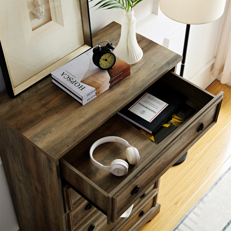 Commode 6 tiroirs Modern, Gris délavé