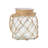 8'' H Glass Tabletop Candle Lantern