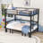 Metal Bunk Bed With Guardrails-626206297