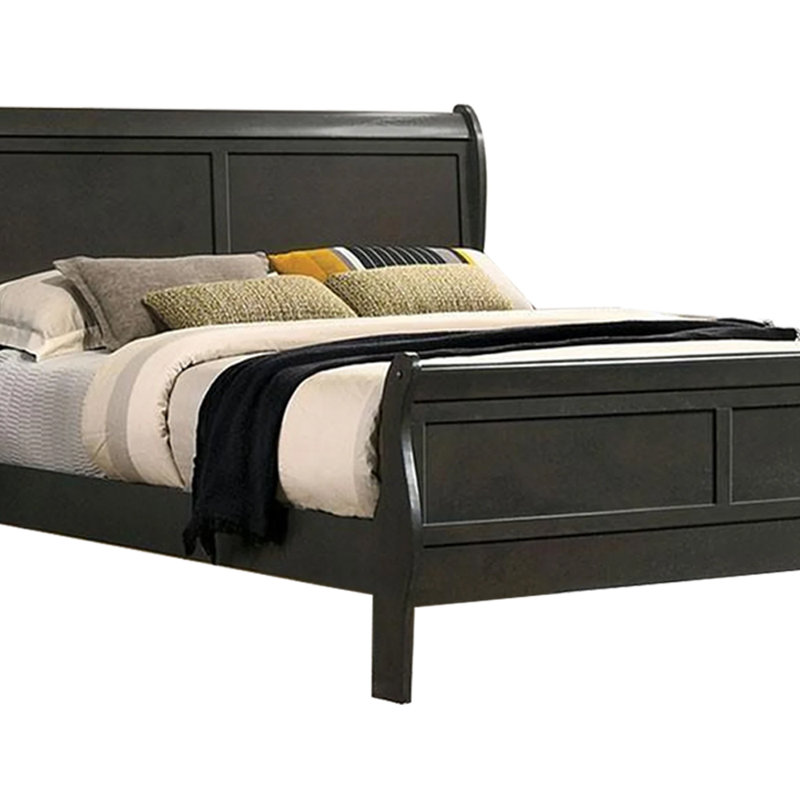 Allard Wood Bed, King, Gray