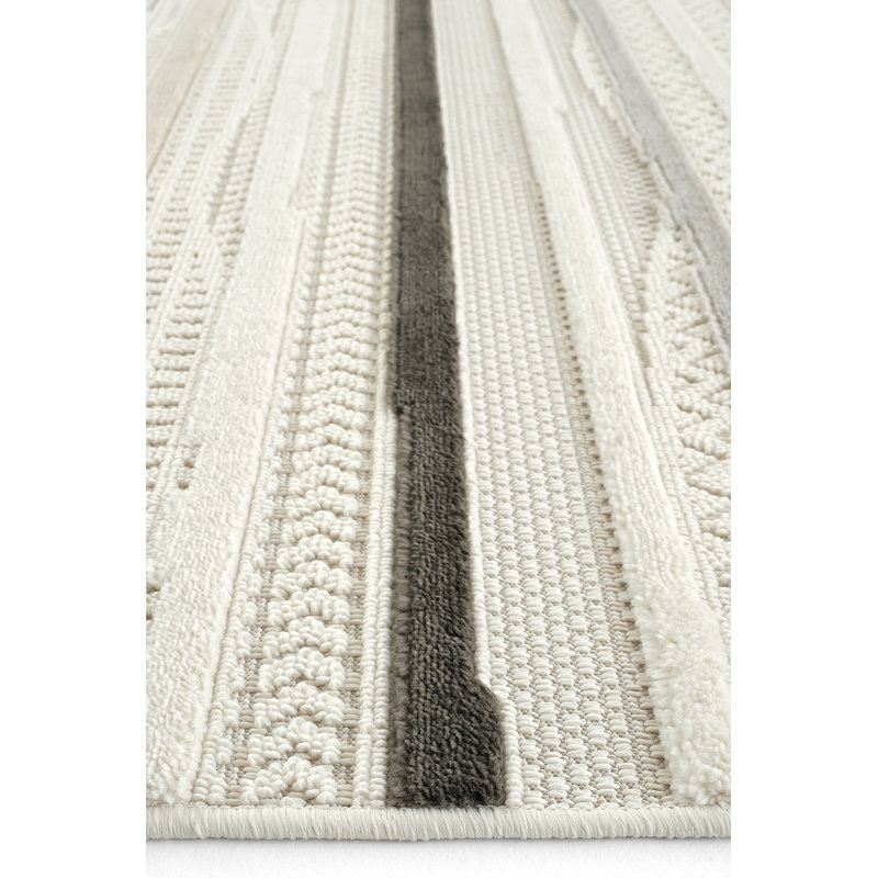 Adesola Vintage Look Machine Made Indoor / Outdoor Area Rug, Runner 120 x 350cm