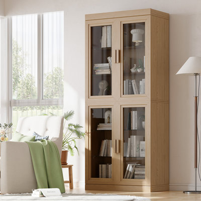 Vaisselier en bois et verre