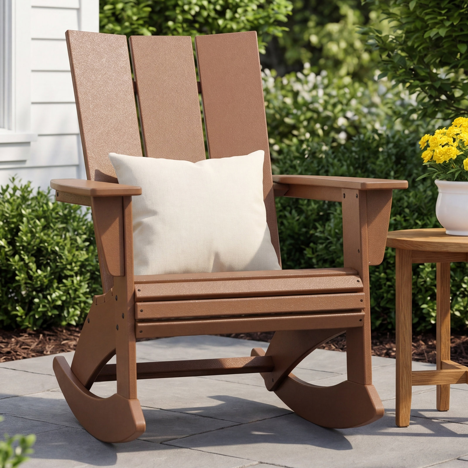 POLYWOOD Outdoor Rocking Chair, Sand