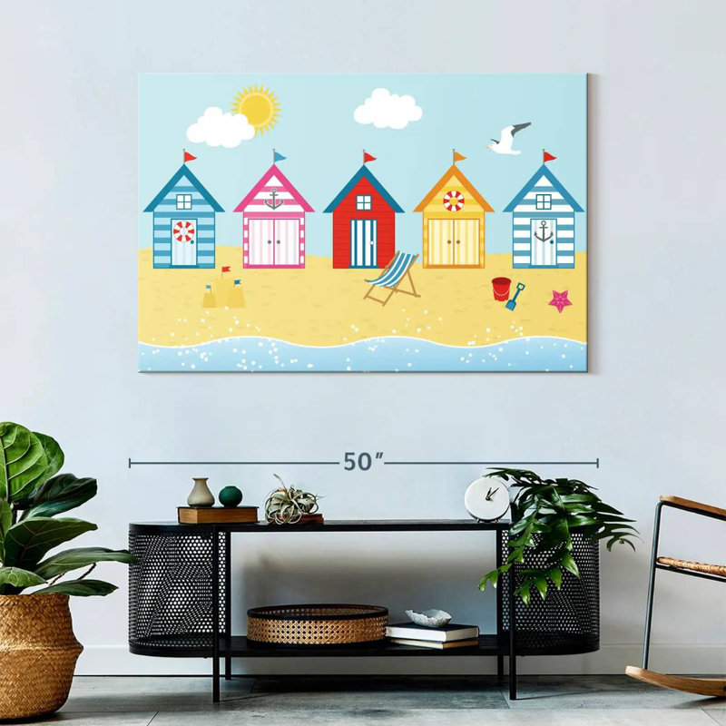Cartoon Aydelis Huts, 32" H x 48" W