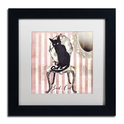 Jadaya 'Bad Cat I' Framed Graphic Art