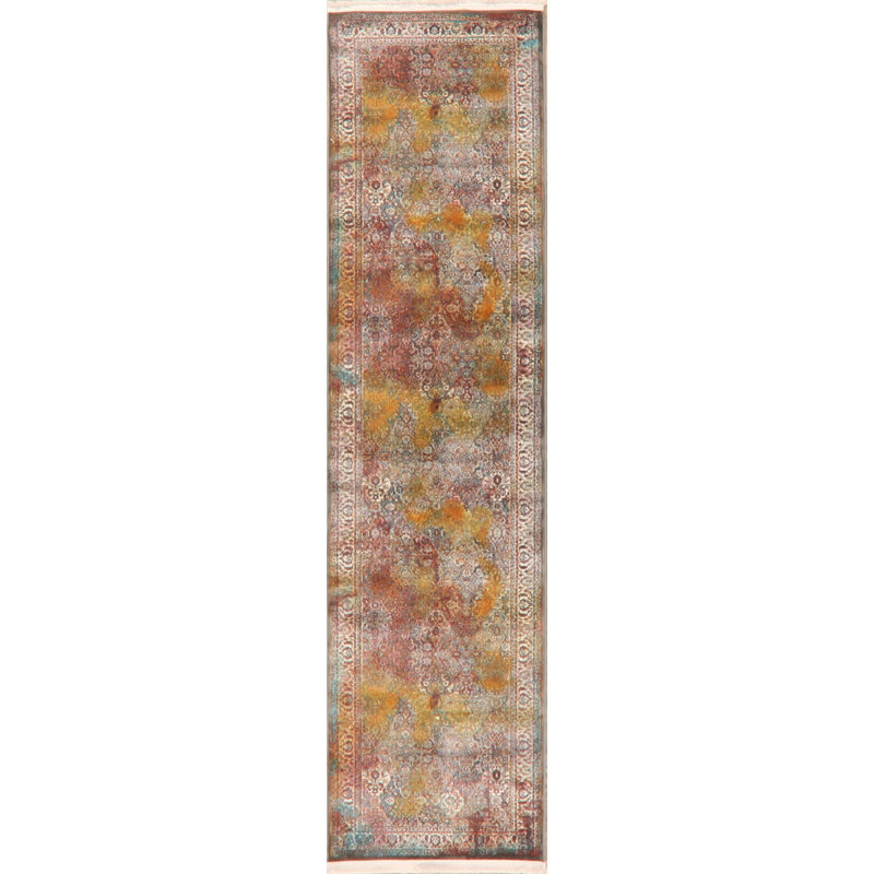 Liverpool Floral Indoor Rug, Runner 2' 6'' x 10' 0''