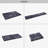 Black Gray Chenille Machine Washable Low-Pile Non-Slip Area Rug 4x6 Black Gray