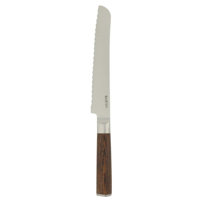 Couteau à pain 8 po Babish, Marron foncé