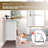 6 Drawer White Dresser for Bedroom, 52" Chest of Drawers with Thick Plank Styling,Wooden Double Storage Drawer Organizer