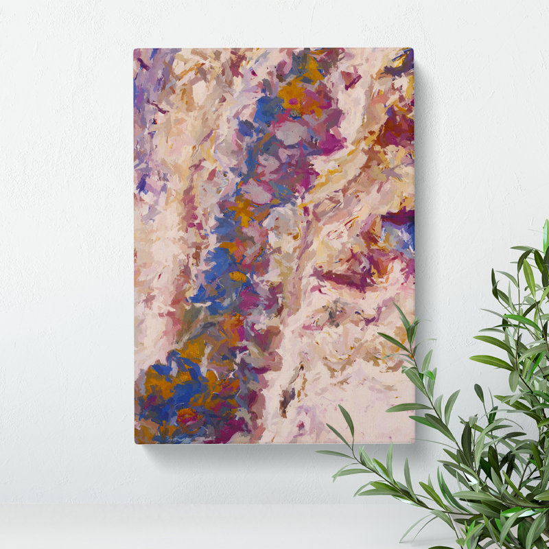 Broken Earth Abstract - Wall Art, Wrapped Canvas, 50cm H x 35cm W x 3cm D, No Matte