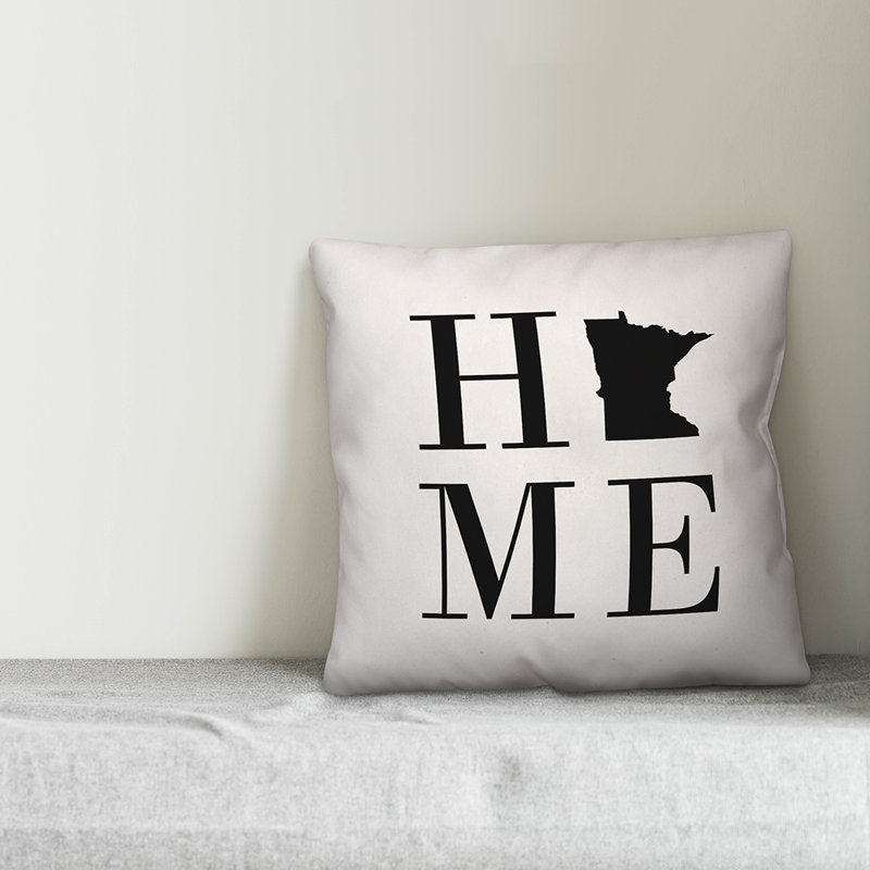 Alabama Home State Indoor/Outdoor Throw Pillow, Minnesota