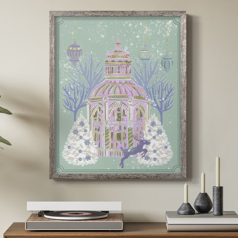 Winter Holidays V Framed Print - Solid Wood, 30" H x 24" W