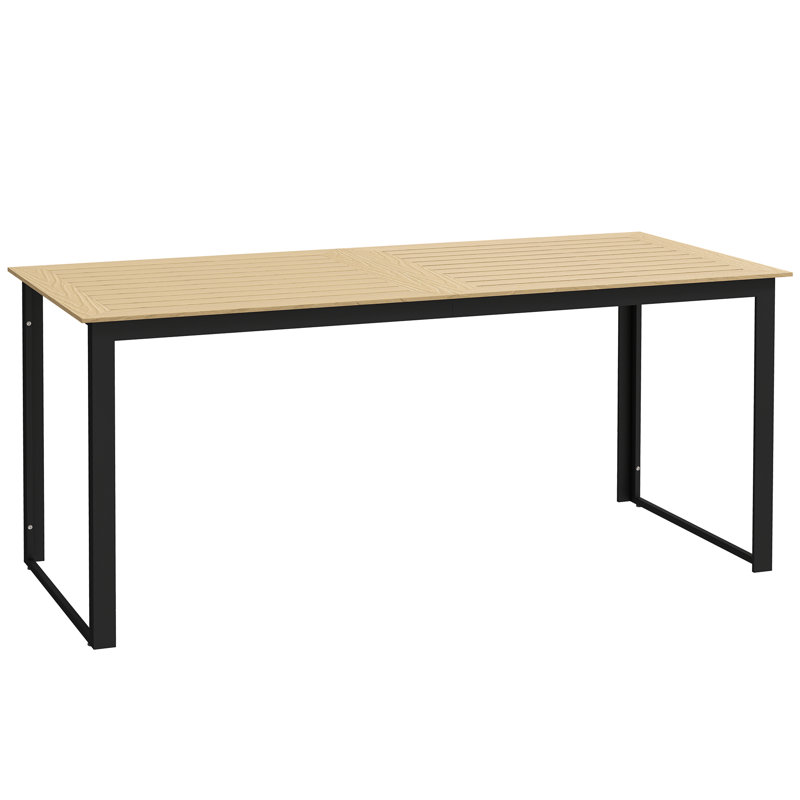 Rectangular Metal Outdoor Dining Table , 175cm cm W 78cm cm D