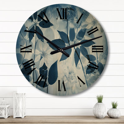 Horloge murale en bois massif