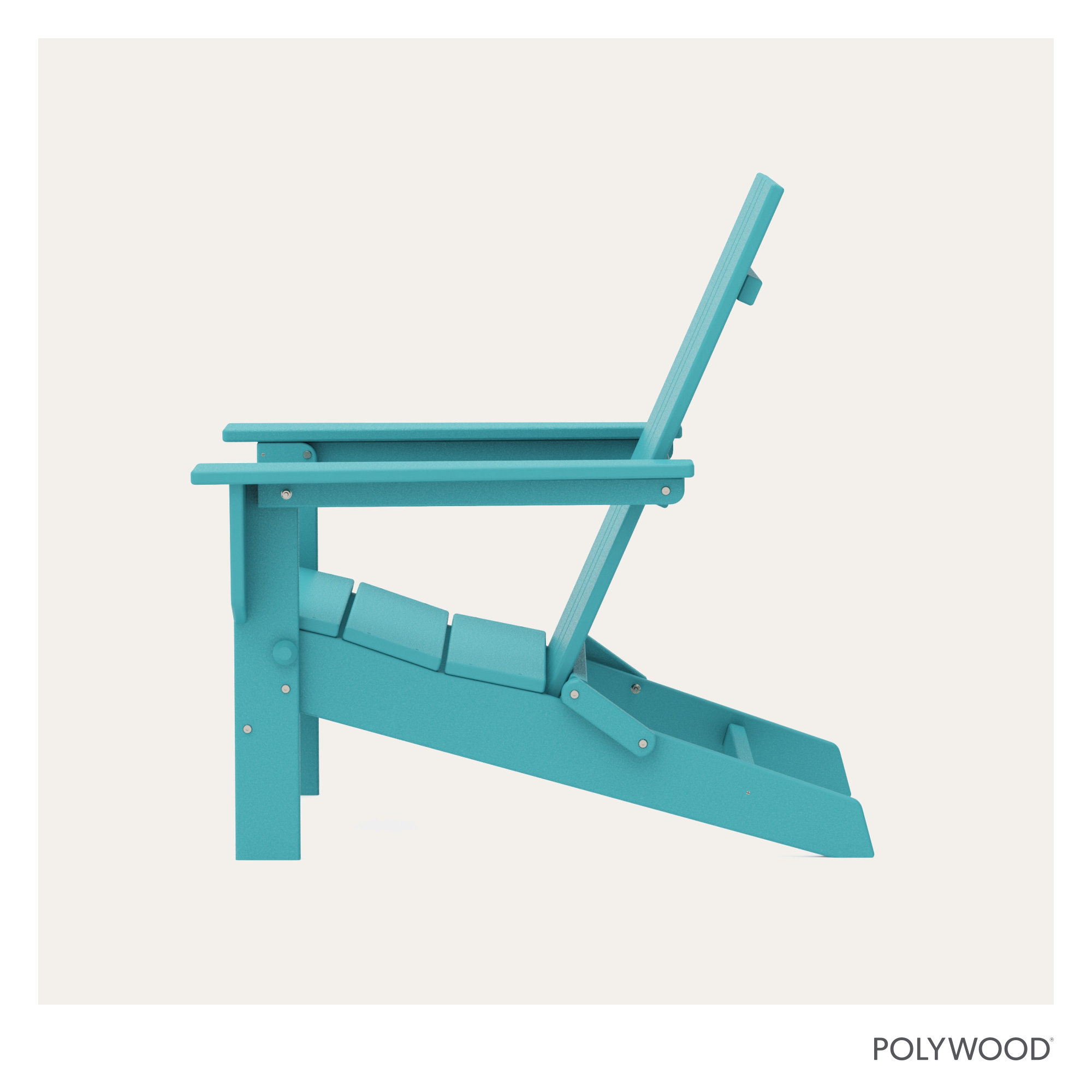 POLYWOOD x AllModern Folding Plastic Adirondack Chair, Aruba