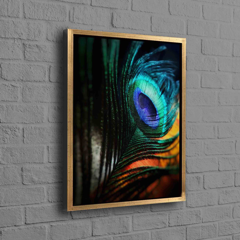 Print on Canvas, Framed Print without Mat, Gold, 20cm H x 30cm W