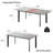 63'' to 78.7'' Extendable Dining Table,kitchen Table(1 Table)