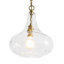 Luminaire suspendu en verre ondulé 1 lumière-107381852