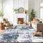Tapis gris / bleu / ivoire Willington-1660797317