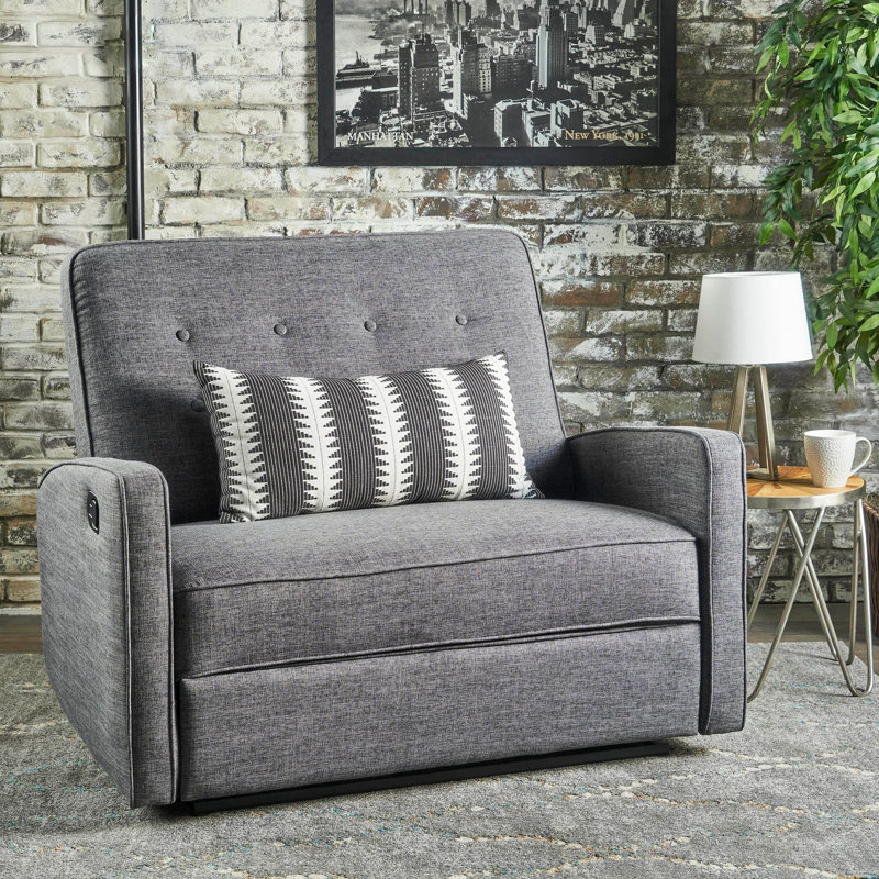 Fauteuil inclinable manuel 47 po de largeur, Gris